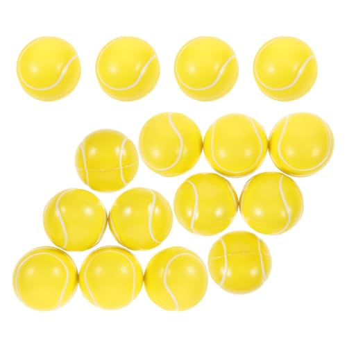 Yardwe 24 STK Minitennis Stressball für stressabbau sensorisches Stressbälle für Erwachsene Entlüftungsbälle für zu Hause Pu Yellow von Yardwe