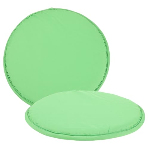 Yardwe 2St Picknickmatte im Freien sitzunterlage seat Cushion Picnic mat rundes Hockerkissen Klappbare Sitzmatte für den Außenbereich Camping Sitzkissen runde Sitzmatte Polyester Green von Yardwe