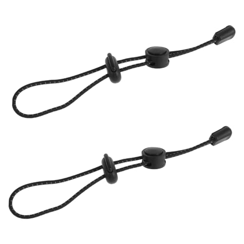 Yardwe 2st Befestigungsschnalle Für Trekkingstöcke Schnalle Für Wanderstöcke Gehstockschnalle Wandertaschenschnalle Kugel-Bungee-seile Trekkingstockhalter Black Elastisches Seil von Yardwe