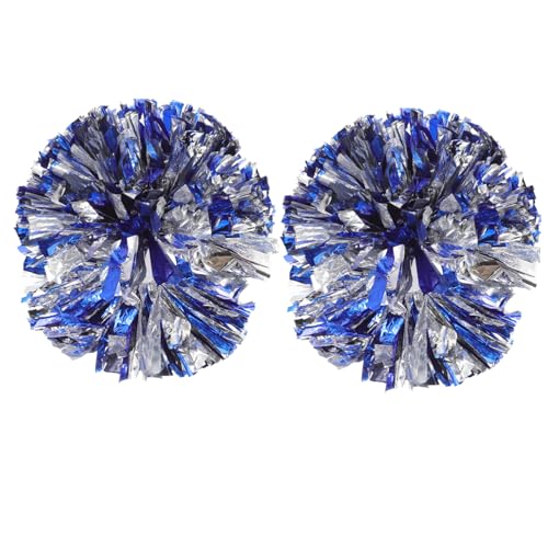 Yardwe 2st Cheerleader-Requisite Pompons Jubeln Poms Cheerleader-kostüme Prost Jubel-Outfit Vereiteln Dekorationen Für Fußballpartys Lüfter Jubelbögen Für Mädchen Jubel Pom PVC Blue von Yardwe