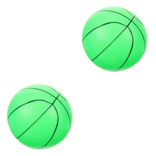 Yardwe 2st Extra Großes Basketballspielzeug Kinder Outdoor Spielzeug Basketball Ball Trainings-basketballspielzeug Interaktives Basketballspielzeug Sport Und Unterhaltung Light Green PVC von Yardwe