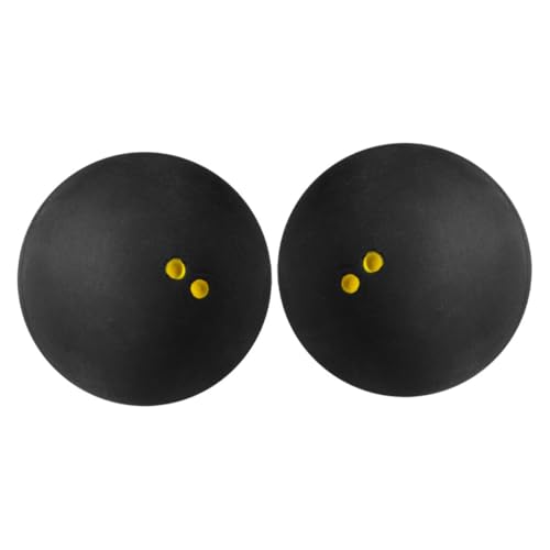 Yardwe 2st Squashball Ball Für Das Training Schlägerbälle Schlägerball Black Gummi von Yardwe