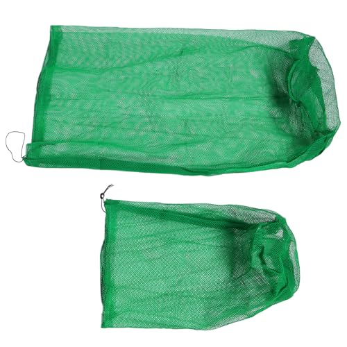 Yardwe 2st Tragbare Fischernetztasche Netzbeutel Fischnetz Für Aquarien Faltbares Fischnetz Fangsack Für Fische Fischkorb Aus Drahtgeflecht Angelkescher Köderwurfnetz Gießnetz Nylon Green von Yardwe