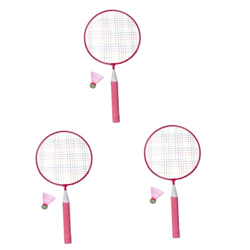 Yardwe 3 Sätze Badmintonschläger Kinder Sportspielzeug Kinder Freizeitspielzeug von Yardwe
