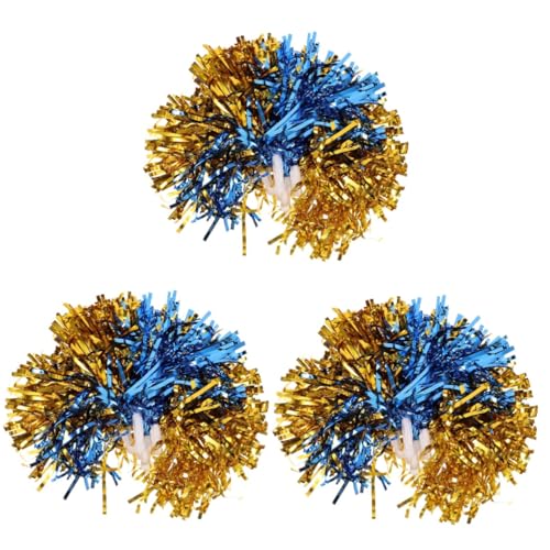 Yardwe 3 Sätze Tragbare Cheerleader-Requisiten Cheerleading-poms Lila Cheerleader-kostüm Für Mädchen Jubelbögen Für Mädchen Cheerleader-Kleid Sport-Pompons Das Haustier 12 Stück * 3 von Yardwe