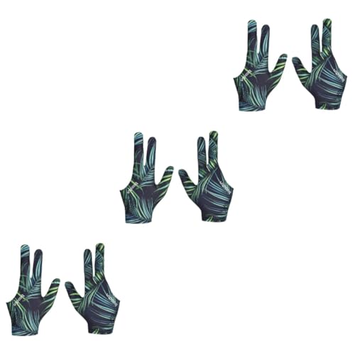 Yardwe 3 Stück 3 3-Finger-Handschuhe Billard-sporthandschuhe Poolhandschuh Rechte Hand Sporthandschuhe Für Billardtische Billardhandschuhe Baseball-zubehör Stichwort Mann Hohe Elastizität von Yardwe