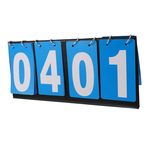 Yardwe 3St Vier Anzeigetafeln zählbrett Scoreboard Flipper-Anzeigetafel Anzeigetafel für mehrere Sportarten Sport-Score-Flipper Basketball-Anzeigetafel Anzeigetafel Punktezähler Blue von Yardwe