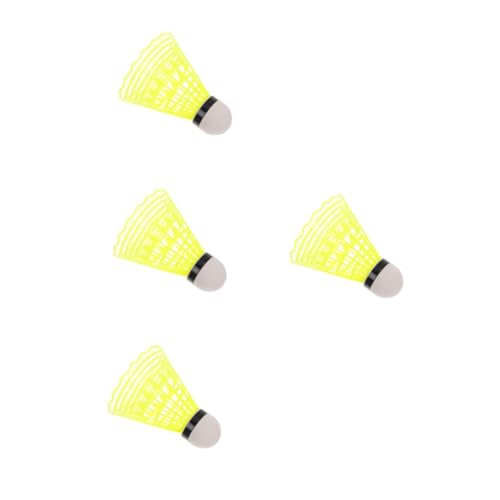 Yardwe 4 Stück Badmintontrainer Badminton zubehör Badmintontraining zu Hause Badminton-Trainingsgerät Fitness-Trainingsgeräte Badmintonausrüstung Sportübungsgeräte Gummi Yellow von Yardwe