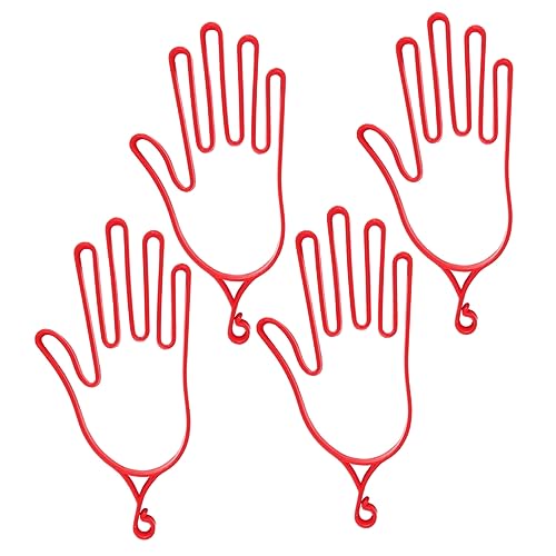 Yardwe 4 Stück Handschuhständer Handschuhspanner Handschuhaufhänger Handschuhtrocknungsrahmen Handschuhhaltehalterung von Yardwe