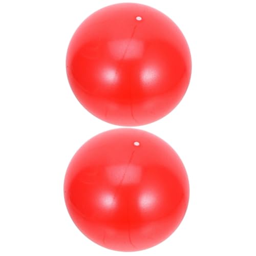 Yardwe 4 Stück Pilates-Gymnastikball PVC-Yoga-Ball Trainingsball Trainingsbälle körperlicher Ball Mini-Gymnastikball Balanceball Fitnessball Yoga Ball Fitnessbedarf großer Yogaball rot von Yardwe