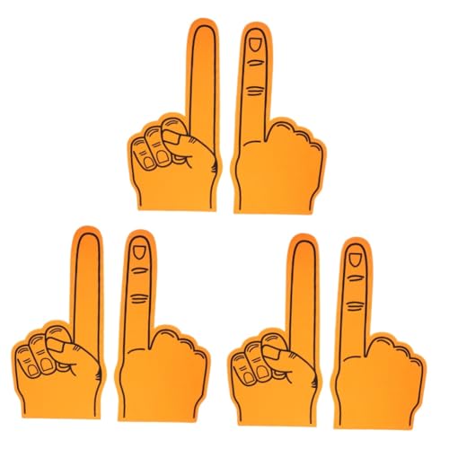 Yardwe 6 STK Cheerleading-Handschuhe Zeigefinger Aus Schaumstoff Schaumstoff-fingerhandschuhe Schaumhand Riesige Schaumhand Sportschaumhand Sportliche Krachmacher Eva von Yardwe
