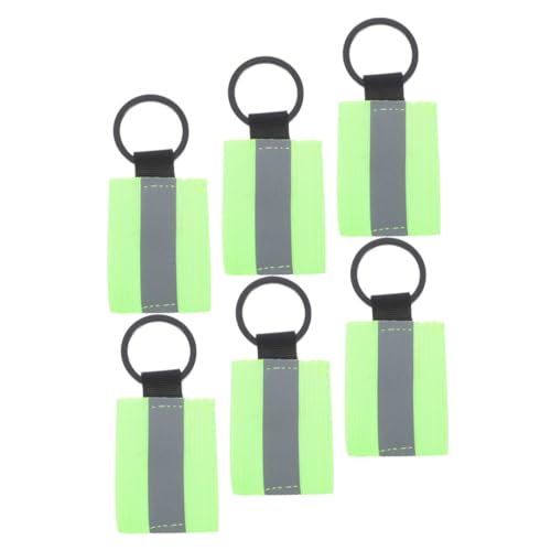 Yardwe 6 Stück Hochglänzende Reflektierende Etiketten Abnehmbarer Schlüsselanhänger Reflektierender Schlüsselanhänger Sicherheits Reißverschlussgriffe Reflektierender Reißverschluss von Yardwe