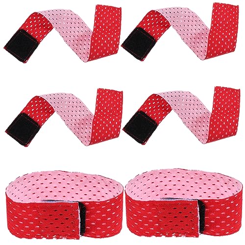 Yardwe 6st Shaker Vorbote Stärke Griffe Kabel Ruderhandschuhe Herren Hantelband Griffband Heben Hebegürtel Griptape Hebehandschuhe Zubehör Bands Fitnessgurte Inhaber Haken Polyester Rosa von Yardwe