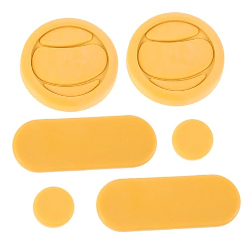 Yardwe 6st Skateboard-handschuh-Slider Skate-Tool Brems-Longboard Skateboarden Lager Für Rollschuhe Skateboard-Hardware Skateboard-wachs Toilettenspültaste Surfskate Polypropylen Yellow von Yardwe