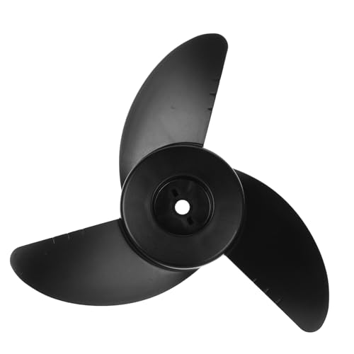 Yardwe Außenbordmotorblätter Schlauchboot Motor Propeller Bootsmotor Propeller Schiffsaußenborder Propeller Schiffspropeller Propellerblätter aus Kunststoff Bootspropeller Plastik Black von Yardwe