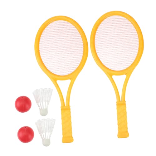 Yardwe Eltern Kind Sport Tennisschläger Set Badmintonschläger Kinder 2 Tennisschläger + 2 Badmintonschläger Outdoor Spiel Für Kinder Und Erwachsene von Yardwe