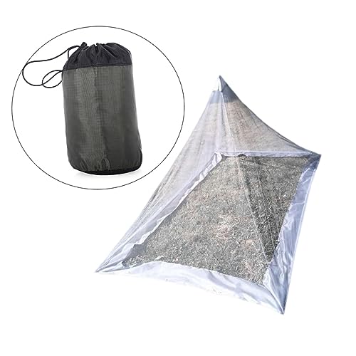 Yardwe Inneres Zeltnetz Dreiecksnetz Outdoor-Netz Tragbares Zeltnetz Wandern Camping Netz Light Grey von Yardwe