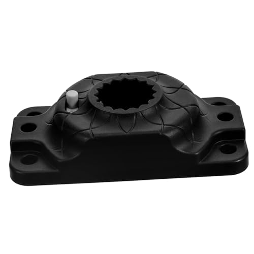 Yardwe Kajakbasis banylon Kayak Accessories Oktagonales Zubehör Hexagonales Zubehör Sechseckige Basis für Kajaks Kajak Rutenhalter Paddelhalterbasis Kajak-Rutenständer Paddelzubehör Black von Yardwe