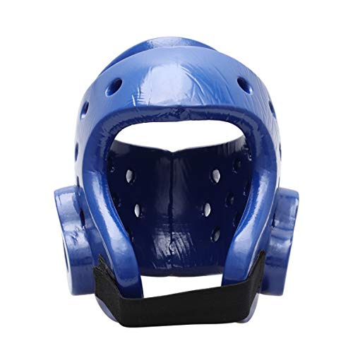 Yardwe Kinderhelm zum Boxen Kickbox-Kopfbedeckung Helm für Kopfschutz beim Boxen Taekwondo Kopfschutz XS Boxhelm Eva-Helm für Kickboxen sparren Kopfbedeckungen Blue von Yardwe