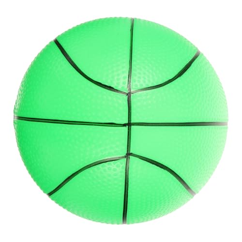 Yardwe Leuchtender Basketball Weicher Basketball Im Dunklen Basketball Leuchten Basketball Sprengen Mini-Basketball Basketballkorb Für Die Tür Schweigeball Disc-Kugel PVC Light Green von Yardwe