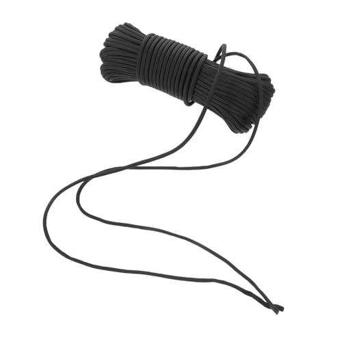 Yardwe Outdoor-Paracord Schleppleinen Zubehör Für Baumpfleger Hochleistungsseil Für Baumarbeiten Seil Zum Üben des Knotenbindens Bergsteigerausrüstung Zeltschnur Camping Kabel Nylon Black von Yardwe