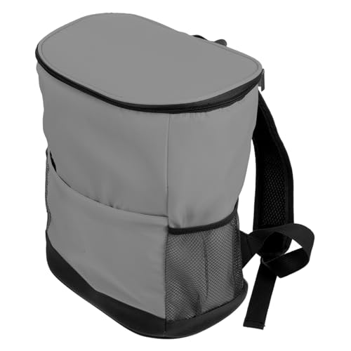 Yardwe Outdoor-isoliersack Cooler Rucksack Für Männer Isolierte Kühltasche Rucksackkühler Für Frauen Rucksackkühler Isoliert Tragbare Lunchtasche Isolierbeutel Perlenbaumwolle Grey von Yardwe