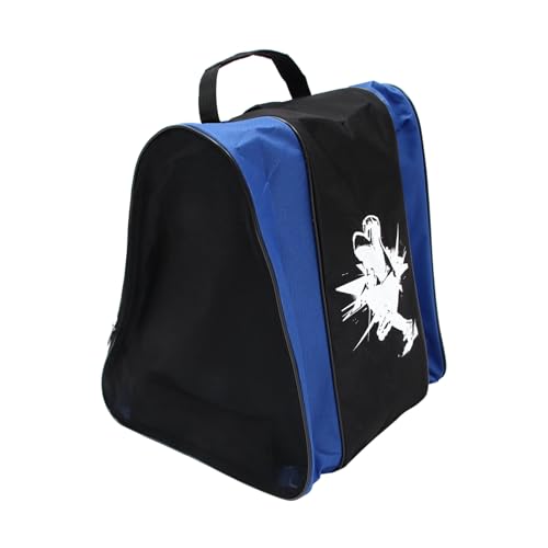 Yardwe Tasche Für Rollschuhe Damenhandtasche Schlittschuh-Aufbewahrungstasche Rollschuhtasche Rollschuh-zubehörtasche Inline-Skate-Rucksack Tasche Für Skateschuhe Für Kinder Stoff Blue von Yardwe