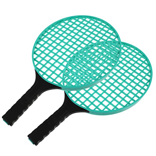 Yardwe Tennisschläger Set Plastik Tennisrackets Für Ideales Outdoor Perfekt Für Den Strand Oder Garten Farbenfrohe Grüne Designs von Yardwe