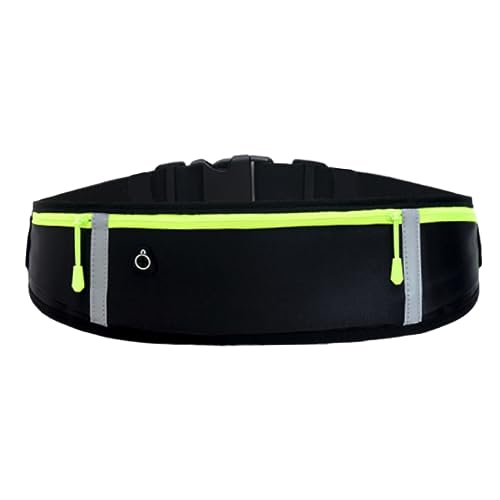 Yardwe Ultradünne Handytasche Marathon Hüftgürtel Universelle Hüfttasche Wasserdicht Reflektierende Streifen Fitness Joggen Radfahren Running Belt von Yardwe