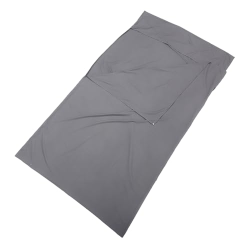 Yardwe Ultraleichter Tragbarer Schlafsack Nickerchen Ebene Bett Im Freien Windel Tasche Reisekissen Reisen Wasserdicht Liner Erwachsene Vlies Luft Bergsteiger-Schlafsack Grey Polyester von Yardwe