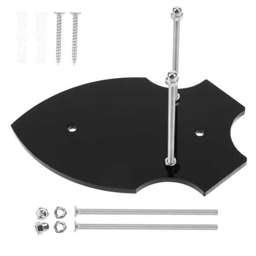 Yardwe Wandpräsentationsständer Klarer Acryl-Rackhalter Skateboard-Präsentationsständer Skateboard Regal Skateboard Rack Skateboard-Display Skateboard-Ausstellungsständer Black von Yardwe