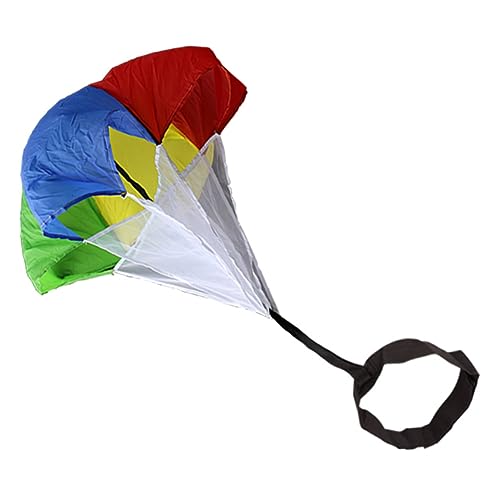 Yardwe Widerstandsfallschirm Sportlicher Stärke Regenschirm Körperliche Fitness Regenschirm Krafttrainings Regenschirm Bunte Laufausrüstung von Yardwe