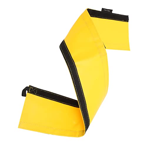 Yardwe sichern Enterhaken Überlebensausrüstung Kletterspielzeug Überlebensseil sicherungsseil sicherheitsseil Seile zum Schutz von Abdeckungen Abdeckung für Bergsteigerseile PVC Yellow von Yardwe