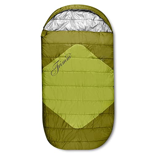 Trimm Outdoor XXL Deckenschlafsack - Divan grün - Winter Schlafsack bis -28°C - 220cm x 110cm breit (grün) von Yate