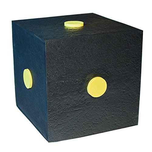 YATE Polimix Cube Variante 6ST schwarz mit Zielpunkten Bogenschießen Zielscheibe Bogenzielscheibe Schießwürfel bis 60lbs Armbrust Ziel Bogensport 30cm x 30cm von Yate