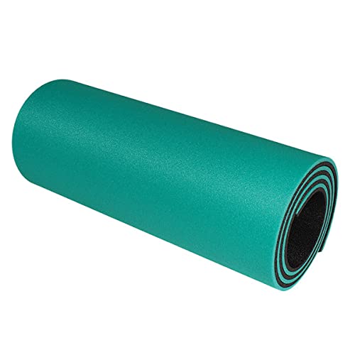 Yate doppelte 2 farbige Schaumstoff Dicke Campingmatte Gymnastikmatte incl. Elastikbänder 180 x 50 x 12 wasserdicht und schmutzabweisend, ideal für Sport und Camping (grün/grau) von Yate