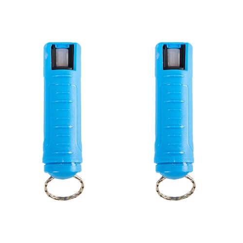 Yavitality 2 Stück Self Defence Keychain Pepper Spray with Key Ring,Pfefferspray Schlüsselanhänger ，for Women, Men, Kids, pfefferspray klein,Selbstverteidigung schlüsselanhänger (L) von Yavitality