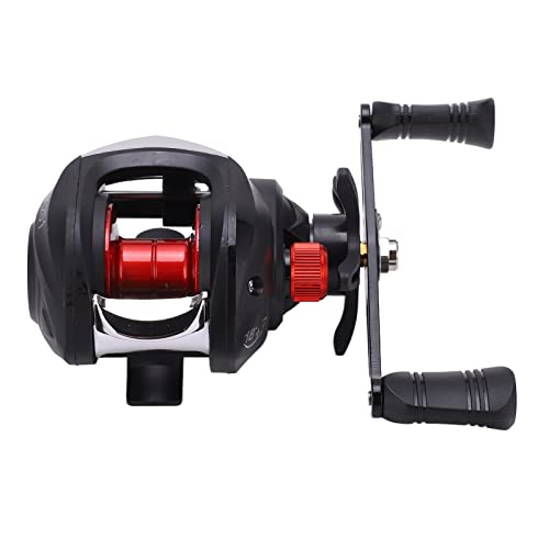 Baitcasting Low Reel Rechtshänder Angelrad 7,2:1 Gear Io Kunststoffdrahtbecher LK201 für Floßangeln Angelzubehör von Yctze