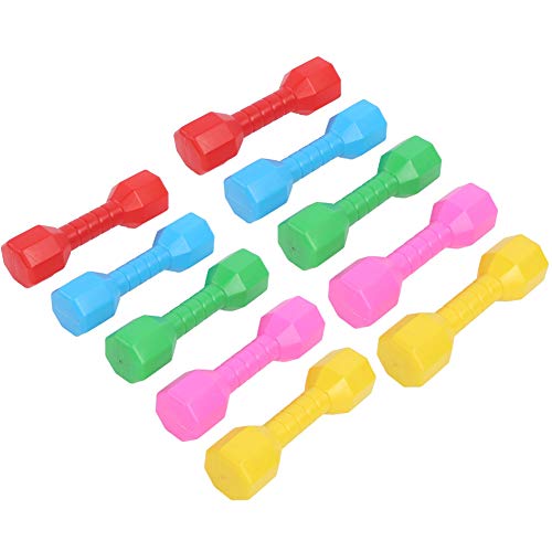 Hantel-Set, Gewichts-Set, Fitnessgeräte, 10 Stück, 19,1 X 5,6 Cm, Spielzeug-Hantel, Kunststoff, Eltern-Kind-Hantel-Set für Fitnessgeräte und -Unterhaltungsspielzeug von Yctze