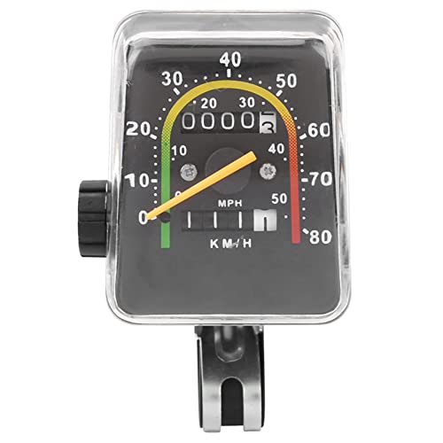 Yctze Wasserdichter Mechanischer Kilometerzähler, Fahrrad-Tachometer, Mountainbike-Fahrradcomputer mit Analogem Tacho, Kabelgebundener Kilometerzähler für Stationäre und Silberne Yctze Wasserdichter Mechanischer Kilometerzähler, Fahrrad-Tachometer, Mountainbike-Fahrradcomputer mit Analogem Tacho, Kabelgebundener Kilometerzähler für Stationäre und Silberne von Yctze