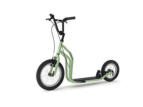 Yedoo City Scooter RunRun 16/12 Zoll grün | Tretroller mit Offroad-Reifen | Nachfolgemodell des City New von Yedoo