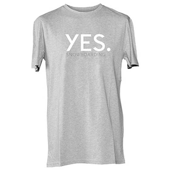 Yes. Logo Short Sleeve T-shirt Grau L Mann von Yes.