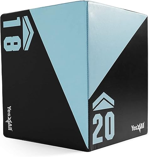Yes4All 9PRY Unisex Soft Plyo Box, 50,8 cm x 45,7 cm x 40,6 cm - 12 KG, Plyometrische Box Plattform Jump Training Konditionierung Plyo Jump Box, Hellblau Yes4All 9PRY Unisex Soft Plyo Box, 50,8 cm x 45,7 cm x 40,6 cm - 12 KG, Plyometrische Box Plattform Jump Training Konditionierung Plyo Jump Box, Hellblau von Yes4All