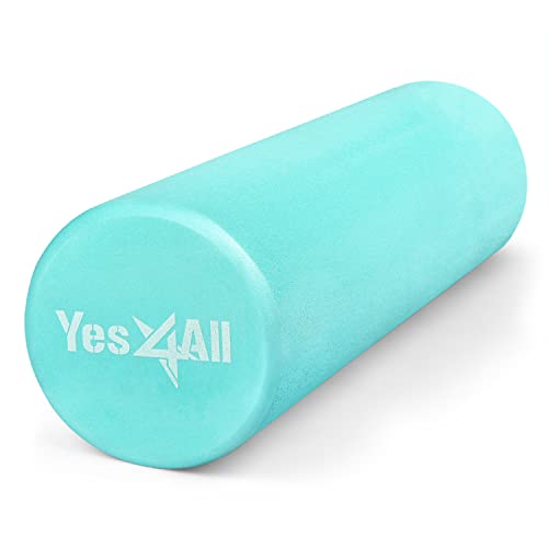 Yes4All Faszienrolle für Rücken, Wirbelsäule, Beine, Arme 30/45/60/90 cm - Mittel-Harte Foam Roller, Schaumstoffrolle für Yoga, Pilates, Dehnung & Fitness von Yes4All