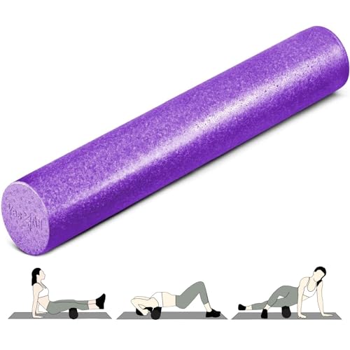 Yes4All Hochdichte Faszienrolle 30/45/60/90 CM Foam Roller, Schaumstoffrolle für Rücken Wirbelsäule, Beine, Pilates Rolle, Regeneration, Dehnung & Fitness-Rolle zur Selbstmassage, Viele Farboptionen von Yes4All