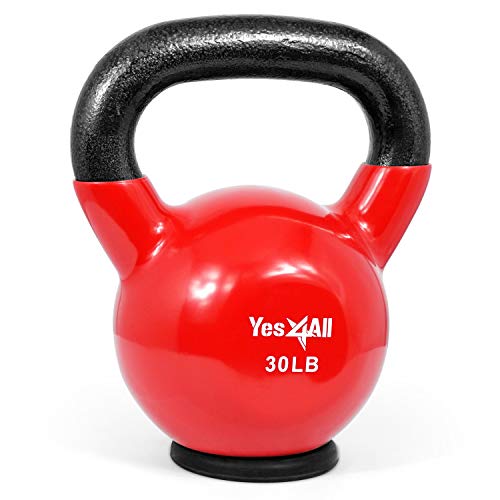 Yes4All Unisex-Erwachsene K23E Kettlebell, G. Rot-13.6kg, 30Lb von Yes4All