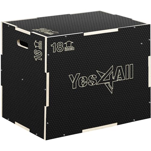 Yes4All MUN4 Mun4 3-in-1 Aufbewahrungsbox aus Holz, 50.8 x 45.7 x 40.6 cm, A. Rutschfestes Schwarz, XL Yes4All MUN4 Mun4 3-in-1 Aufbewahrungsbox aus Holz, 50.8 x 45.7 x 40.6 cm, A. Rutschfestes Schwarz, XL von Yes4All