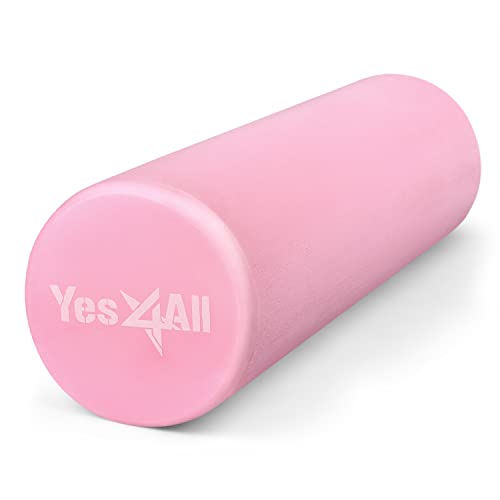 Yes4All Faszienrolle für Rücken, Wirbelsäule, Beine, Arme 30/45/60/90 cm - Mittel-Harte Foam Roller, Schaumstoffrolle für Yoga, Pilates, Dehnung & Fitness von Yes4All