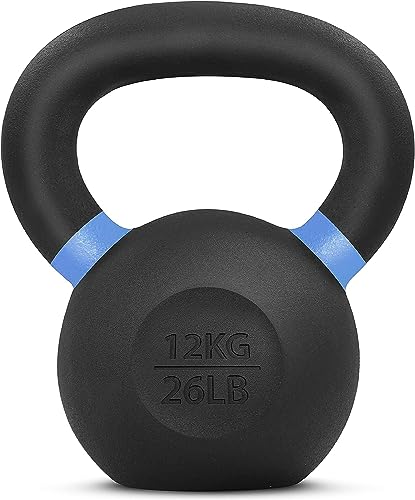 Yes4All SD7M Pulverbeschichtetes Kettlebell aus Gusseisen, 12 kg Yes4All SD7M Pulverbeschichtetes Kettlebell aus Gusseisen, 12 kg von Yes4All
