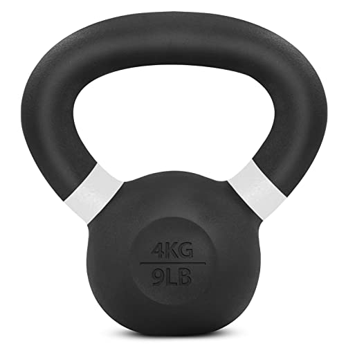 Yes4All QZHJ Pulverbeschichtetes Kettlebell aus Gusseisen, 4 kg von Yes4All